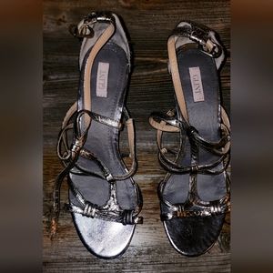 Glint metallic wedge Sandals size 8M